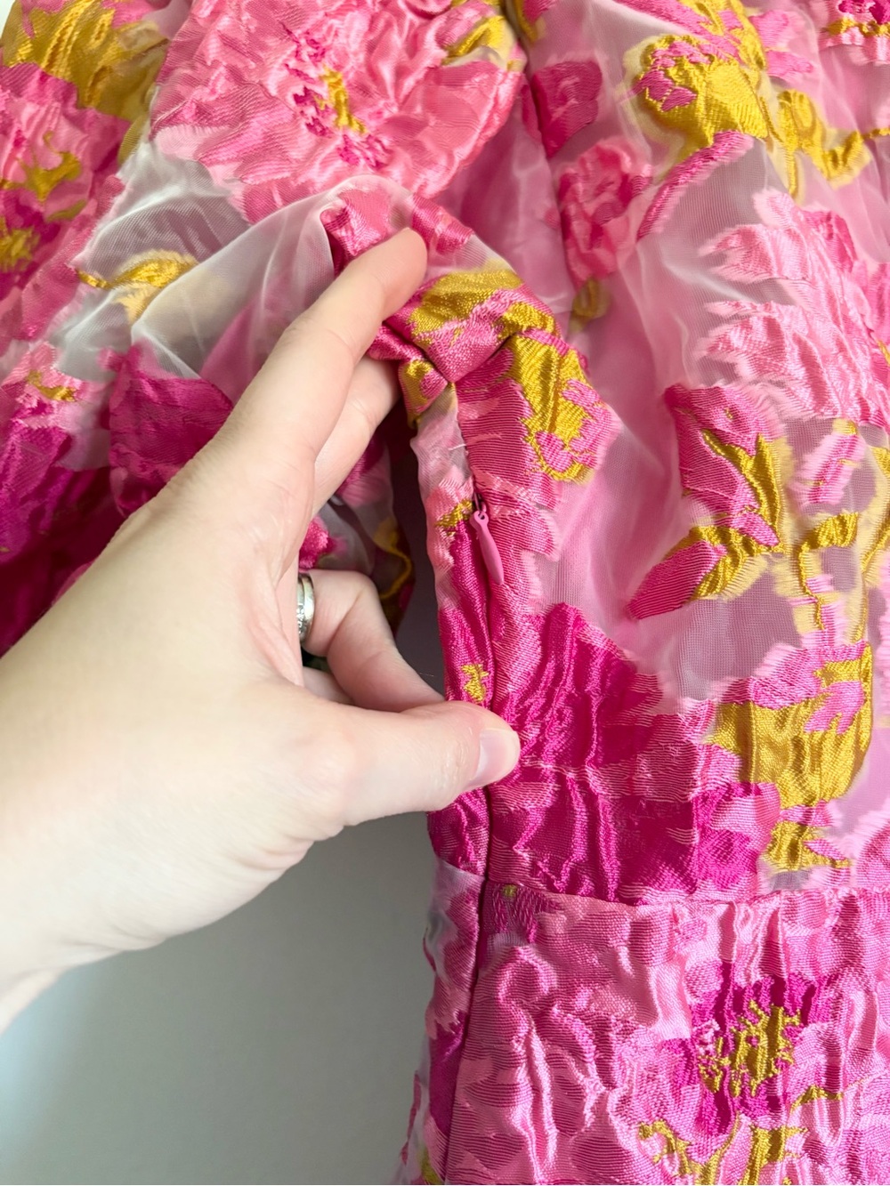 Petal + Pup Jordin Floral Puff Sleeve Mini Dress - Picture 6 of 7